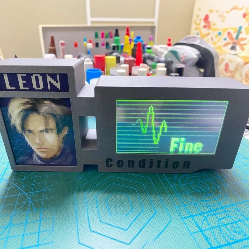 In-stock 98 Original Residen Evi 2 Game Merchandise Leon Ada King Game Character Healt Status Bar Model Figurine Toys Gifts