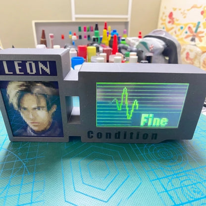 In-stock 98 Original Residen Evi 2 Game Merchandise Leon Ada King Game Character Healt Status Bar Model Figurine Toys Gifts