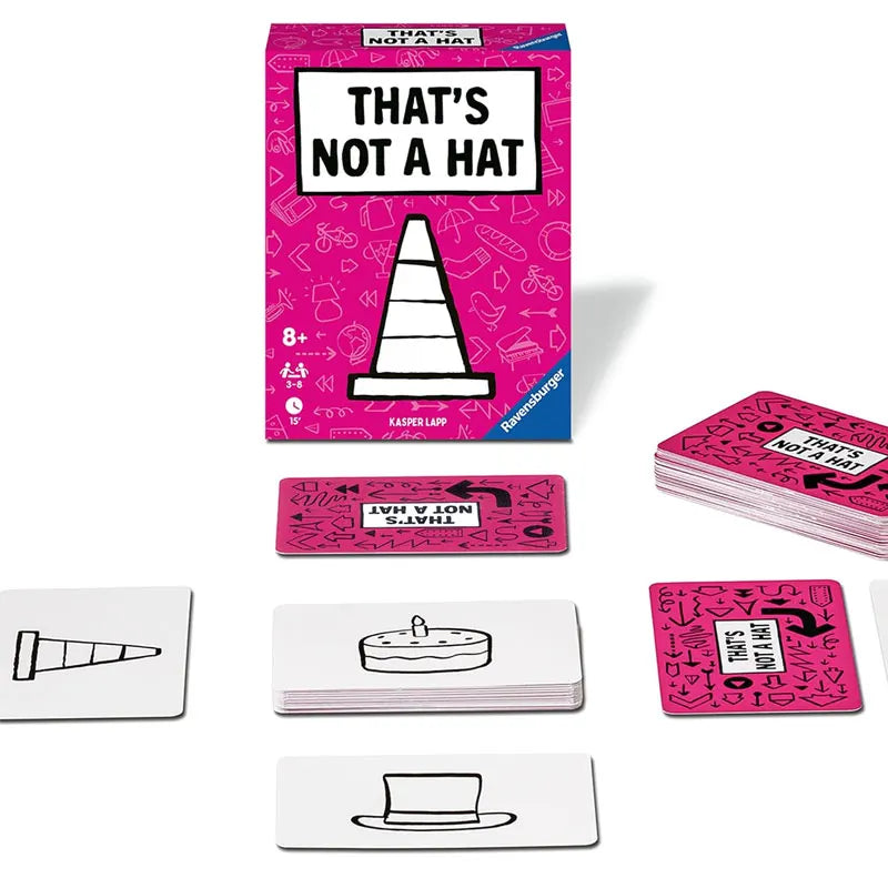 Unique That’s Not a Hat Happy Party Game Set,Top Board Game with Basic Extended Card Game, English Tabletop Game for 3-8 Players