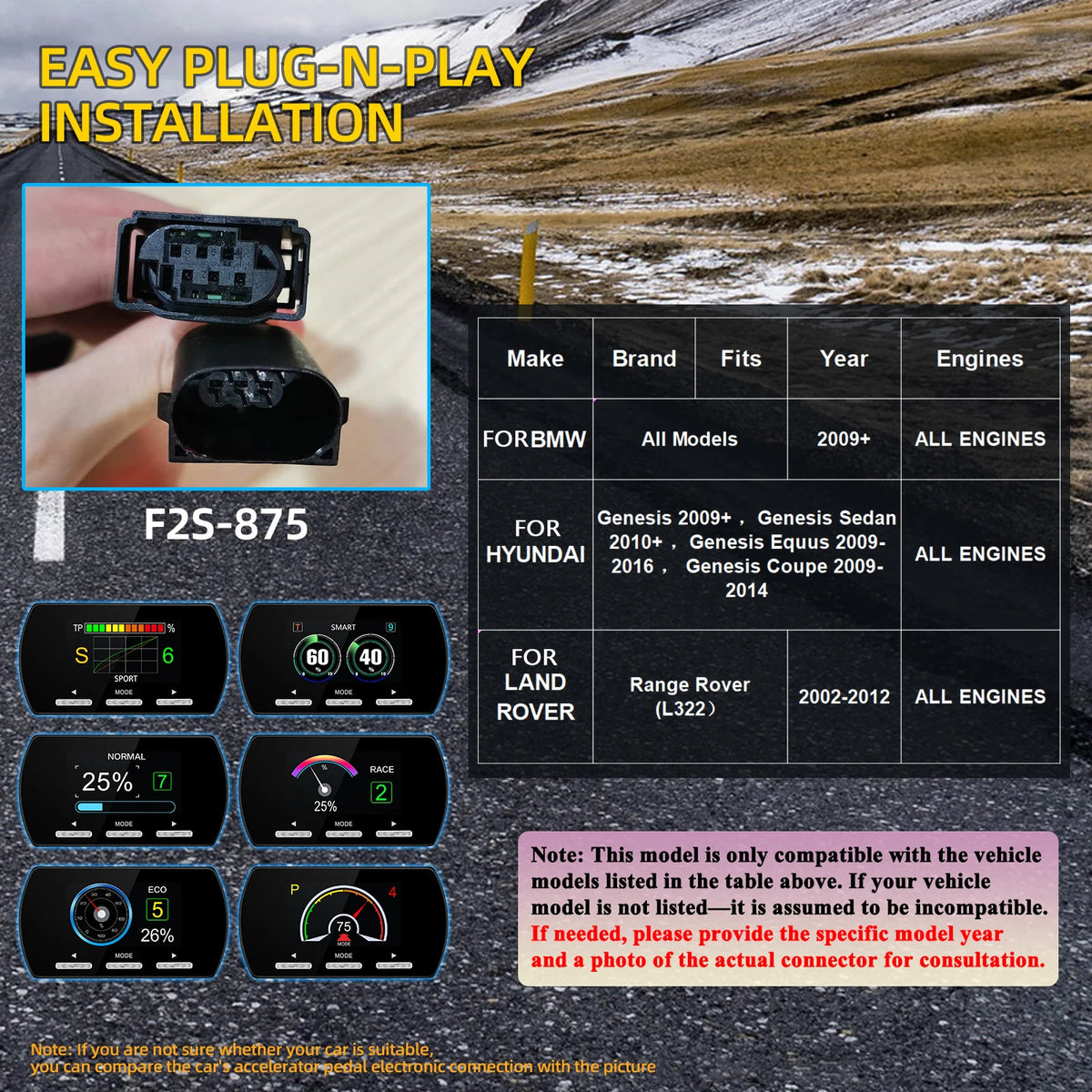 Car Electronic Throttle Controller Accelerator Tuning For Car 9 Drives 5 Modes Racing Accelerator Potent Booster For All Cars