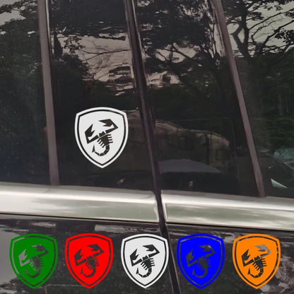 2Pcs Car Center Pillar Decorative Sticker For Fiat 500 500E 500X 500L Abarth 695 Panda Reflective Auto Sport Decor Decal Tuning