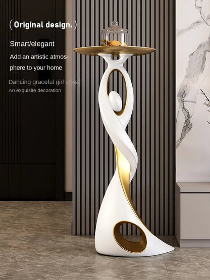 Creative Designer Furniture Home Decor Art Abstract Sofa Side Table Light Luxury Living Room Porch Decor Corner Table Storage