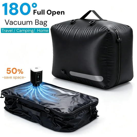 4L Travel Vacuum Bag Reusable Storage Bags Outdoor Cubes Compression Bag with Air Pump for Suitcases Essentials Accessories