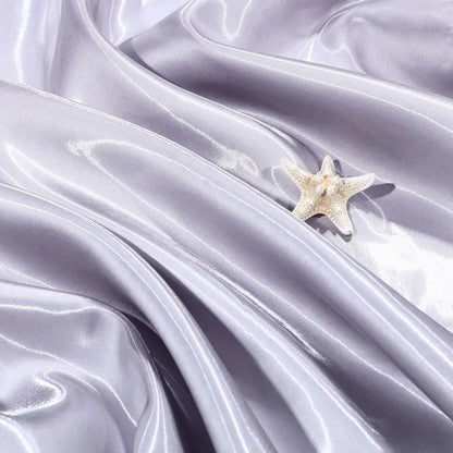 Liquid Water Light Reflective Fabric Per Meter for Clothes Wedding Dresses DIY Sewing Fashion Plain Silky Smooth Cloth Pink Blue
