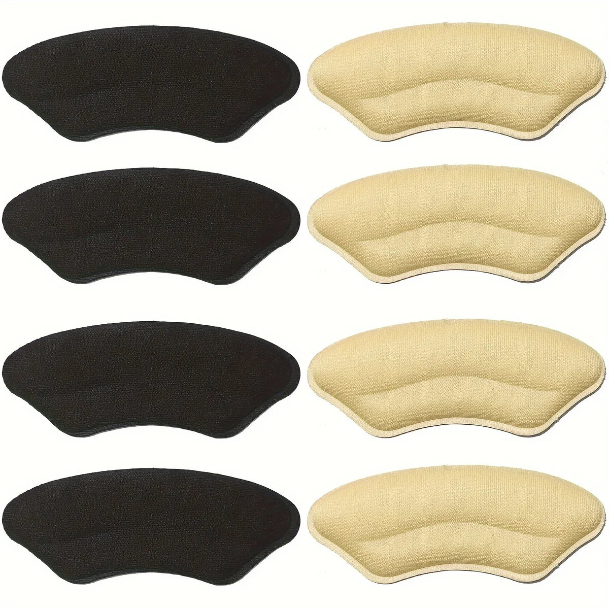 8-Pack Heel Pads for Too Big Shoes Self-Adhesive Heel Protectors Heel Inserts Improve Shoe Fit And Comfort Prevent Heel Slippage