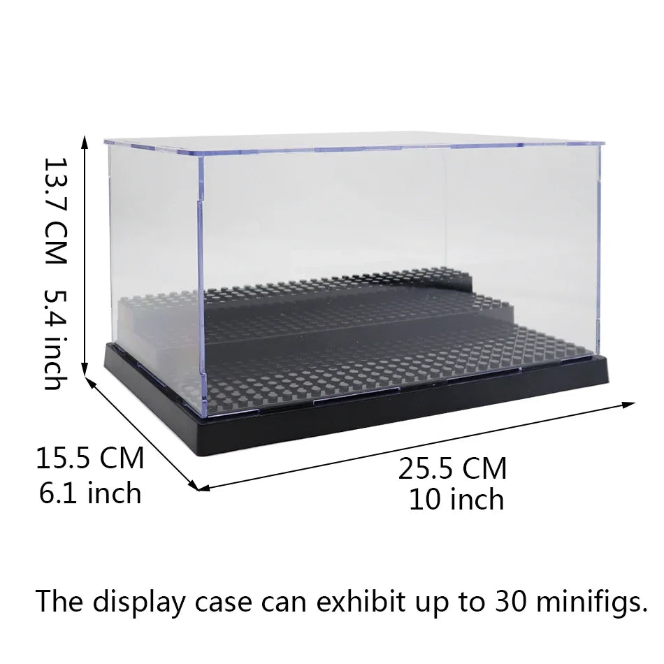 Compatible building block display box storage box building block doll collection step-by-step hand display