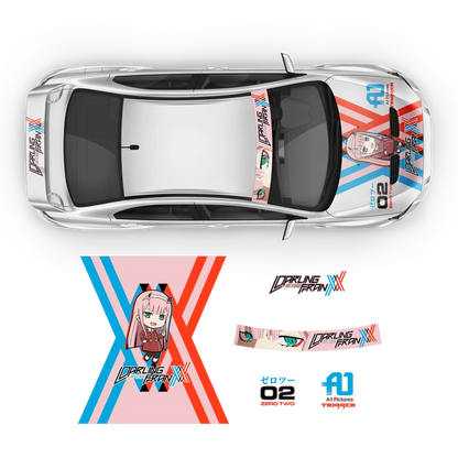 Anime Girly Anime Style Graphic Decals Car Stickers Hood Car Decals Suitable for Any Car Side Door Body Stickers