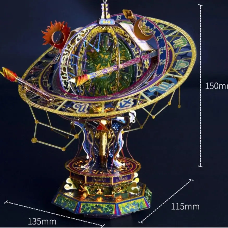 MY 3D Metal Puzzle Twelve Constellations DIY Holiday Gifts to Friends Exquisite Tabletop Ornaments