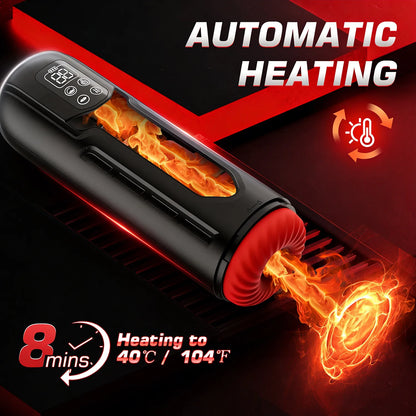 2026 New Thrusting Sucking Heat High Speed Male Masturbator Machine Automatic Telescopic Vagina Masturbation Cup Sex Toy For Men