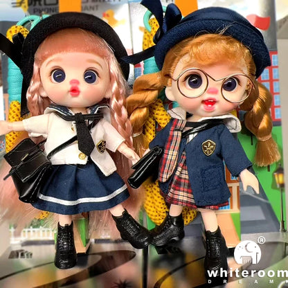 bjd doll Dolls for girls Labbu doll pocket mini blyth girl Doll Barbi cry Baby Rainbow Ball jointed doll Mobile phone Decoration