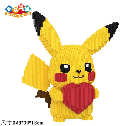 Pokemon Gengar Building Block Bulbasaur Charmander 3D Model Assembly Connection Mini Brick Figure Toys for Home Decora