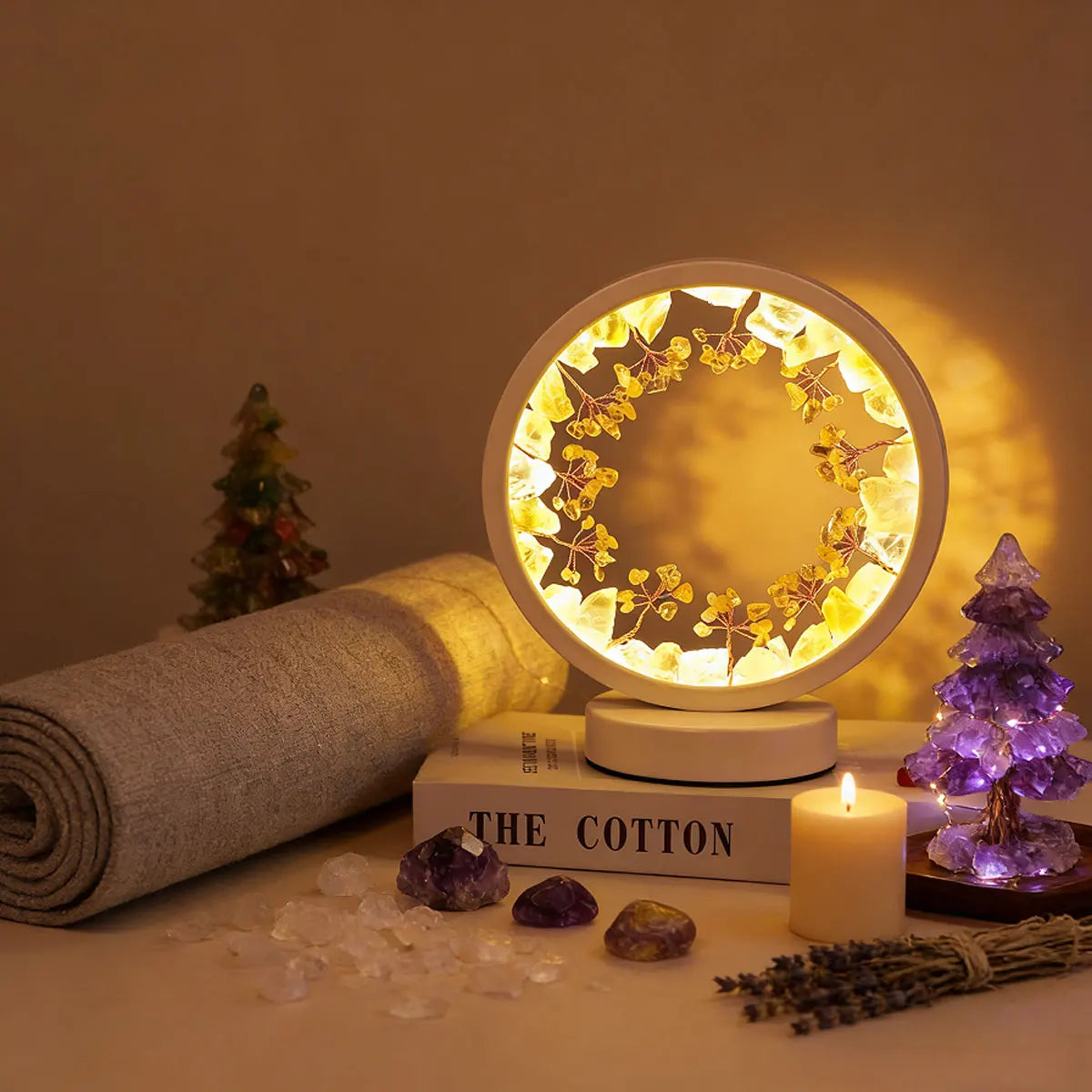 1pc Natural Amethyst Raw Stone Crystal Luck Tree | Healing Energy Decor for Meditation, Yoga & Home, Perfect Valentine's Day & C