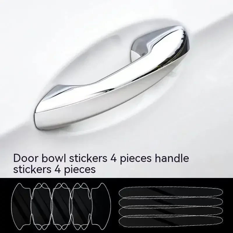 Car Door Handle Protective Sticker Wear Resistant Scratch Resistant Transparent Protective Strip TPU Door Bowl Protective Stick