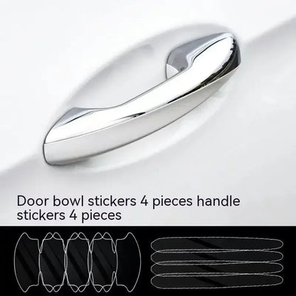 Car Door Handle Protective Sticker Wear Resistant Scratch Resistant Transparent Protective Strip TPU Door Bowl Protective Stick