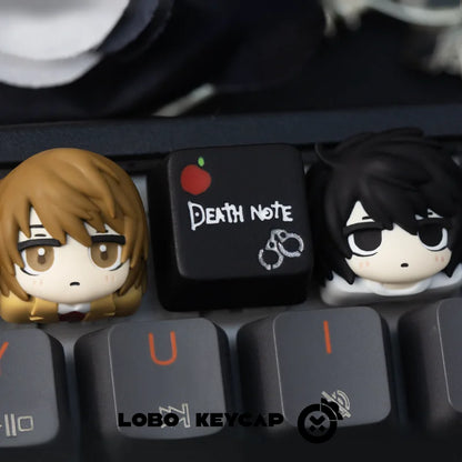 Anime Death Note Light Yagami L Cartoon Character Merchandise Cute Custom Mechanical Keyboard Keycaps Esc Otaku Surprise Gifts