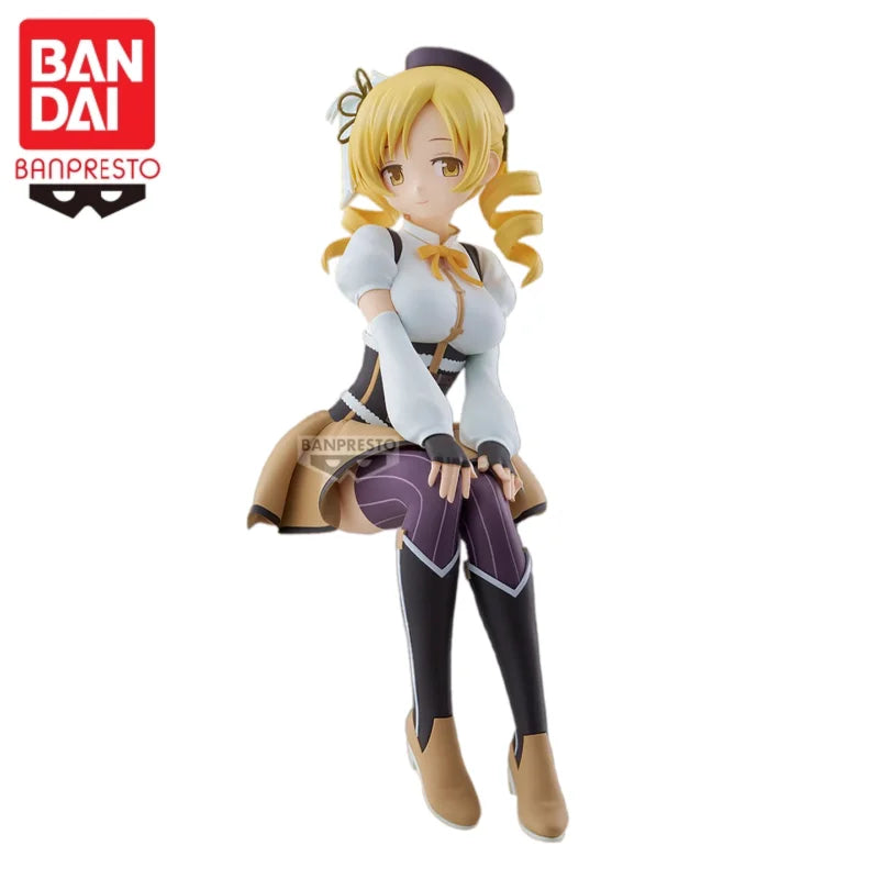 In Stock Original Bandai Puella Magi Madoka Magica Kaname Madoka Miki Sayaka Rebellious Stories Anime Character Model Toys Gift