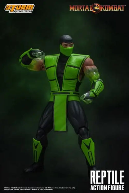 100% Original Box Storm Collectibles Mortal Kombat VS Series Reptile 1/12 Scale BBTS Transparent Arm In Stock Anime Figure Model