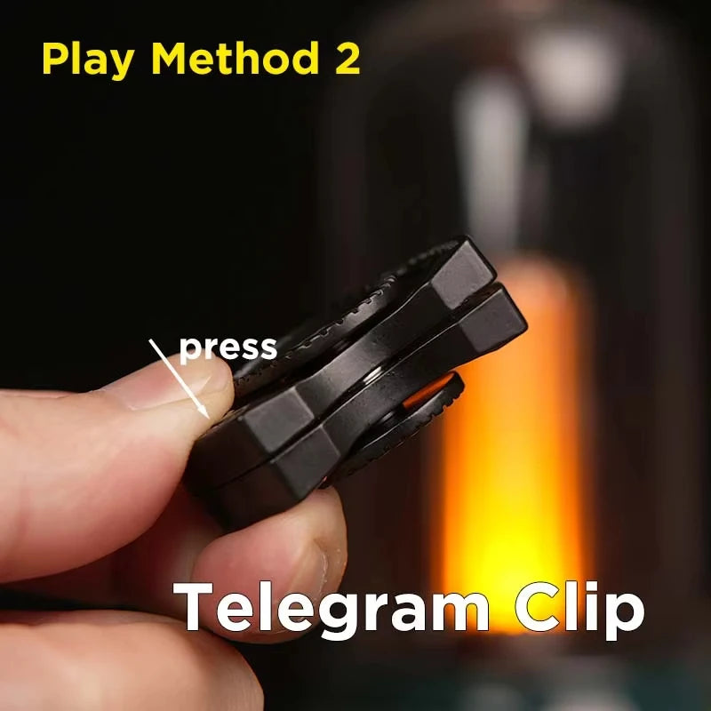 Fun 3-In-1 Game EDC Fidget Toys Personalized Skeleton Ghost Fidget Spinner Alloy Fidget Slider Stress Release Toy Sound Coin Toy