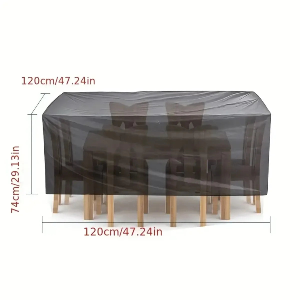218 Sizes of Patio Furniture Covers, Table and Chair Covers, Waterproof, Dustproof, UV-proof 210D Oxford Cloth Protective Cover