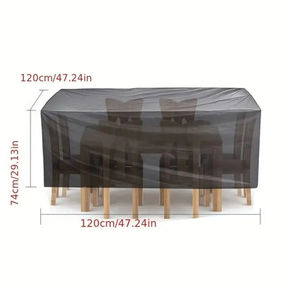 218 Sizes of Patio Furniture Covers, Table and Chair Covers, Waterproof, Dustproof, UV-proof 210D Oxford Cloth Protective Cover