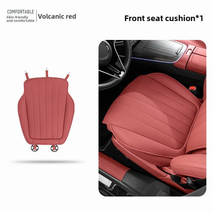 Luxury Sedan SUV Universal Nappa Leather Car Seat Cover Comfortable Memory Foam Perforated Leather Cushion Car Seat Protection