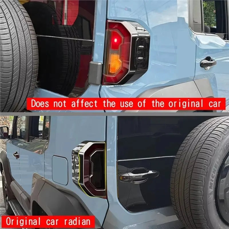 ABS rear lampshade, smoked shell protective cover, automotive exterior accessories Used for Toyota Land Cruiser FJ 2026 2027