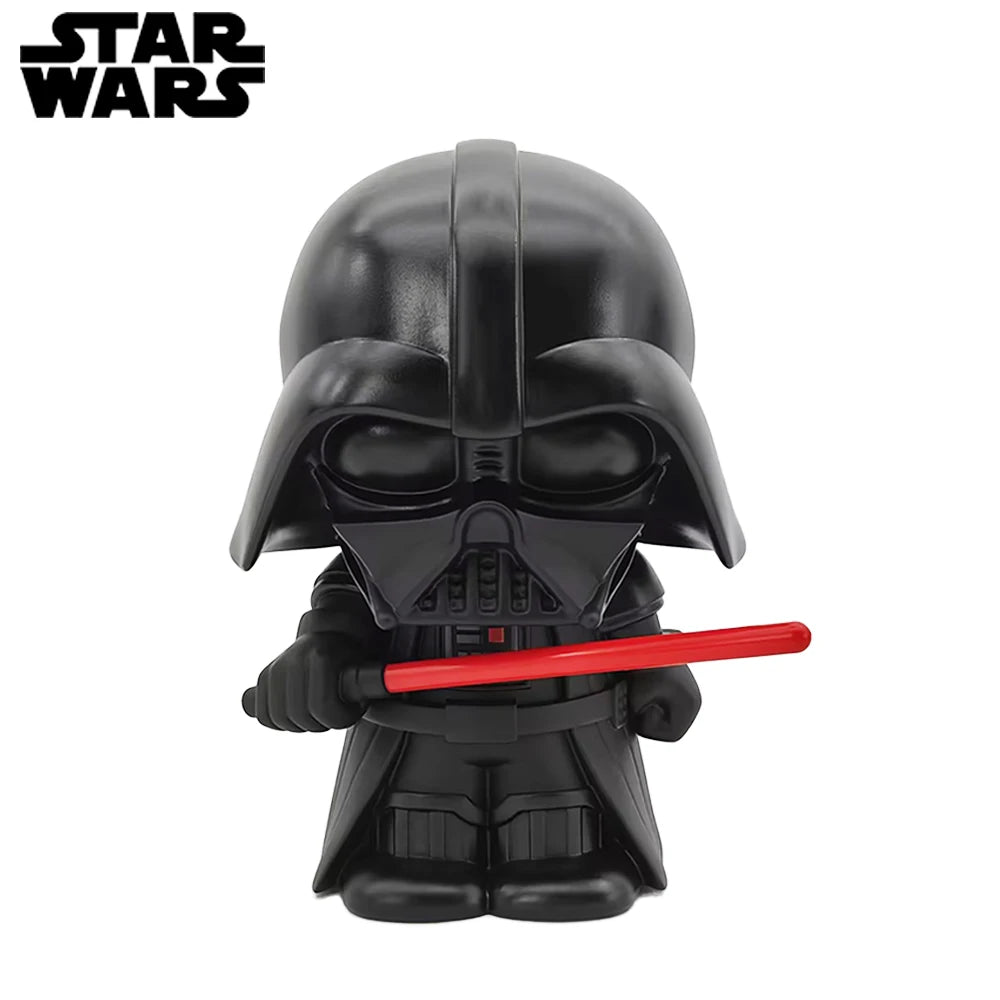 Star Wars Officially Licensed PVC Piggy Bank Darth Vader Figurine Money Box Home Decor Collectible Desktop Organizer Savings Jar