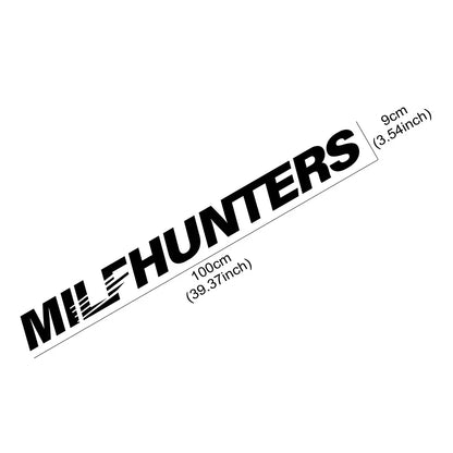 Creative Milfhunters Graphics Stickers Car Vinyl Windshield Window Windscreen Racing Sport Decor Decal Auto Tuning Accessories