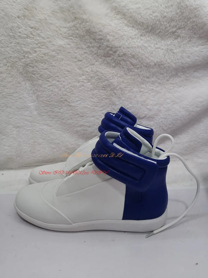 Real Picture Leather Street Style Men's Casual Shoes High Top Sneakers Man Boots Outdoor Activity Zapatillas Hombre Chaussure