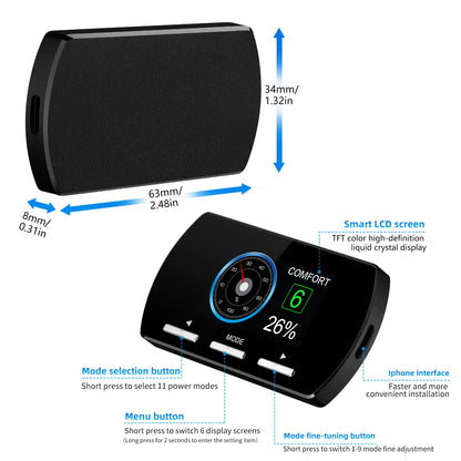 Car Electronic Throttle Controller Accelerator Tuning For Car 9 Drives 5 Modes Racing Accelerator Potent Booster For All Cars