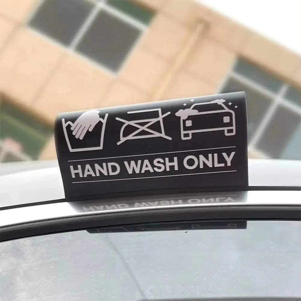 Creative LET'S GO Car Wash Tag Sticker Waterproof Sunproof PVC Windshield Decal Funny Label Design Universal Auto Window Tailgat