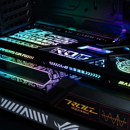 MOD ROG HYPERION Lighting Panel for Asus GR701 Case,5V ARGB AURA SYNC Gamer Cabinet Decoration Lightboard,DIY Laser Refit Plate