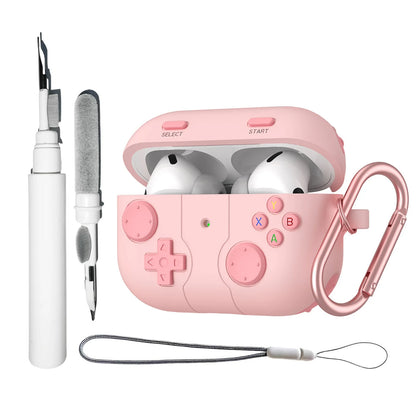 for AirPods Pro 3/Pro 2/Pro/4 Case with Secure Lock Cute 3D Game Player Design Protective Earphone Case Cover for AirPods 4/Pro3