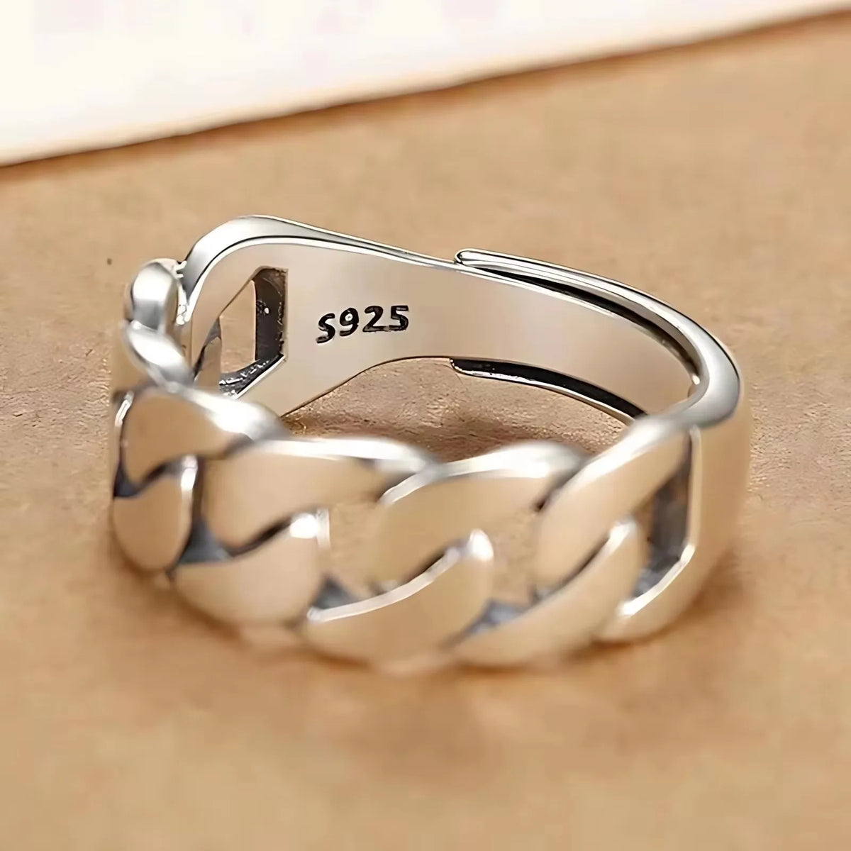 PANJBJ 925 Sterling Silver Geometry Crystal Ring For Women Ellipse Exaggerated Punk Water Drop Open Jewelry Gift Dropshipping