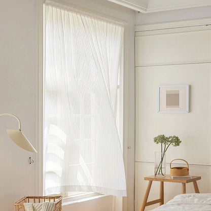 1pc Wardrobe Adhesive Dust-Proof Curtain, Hook And Loop Mesh Curtain For Living Room/Kitchen, Sheer Partition
