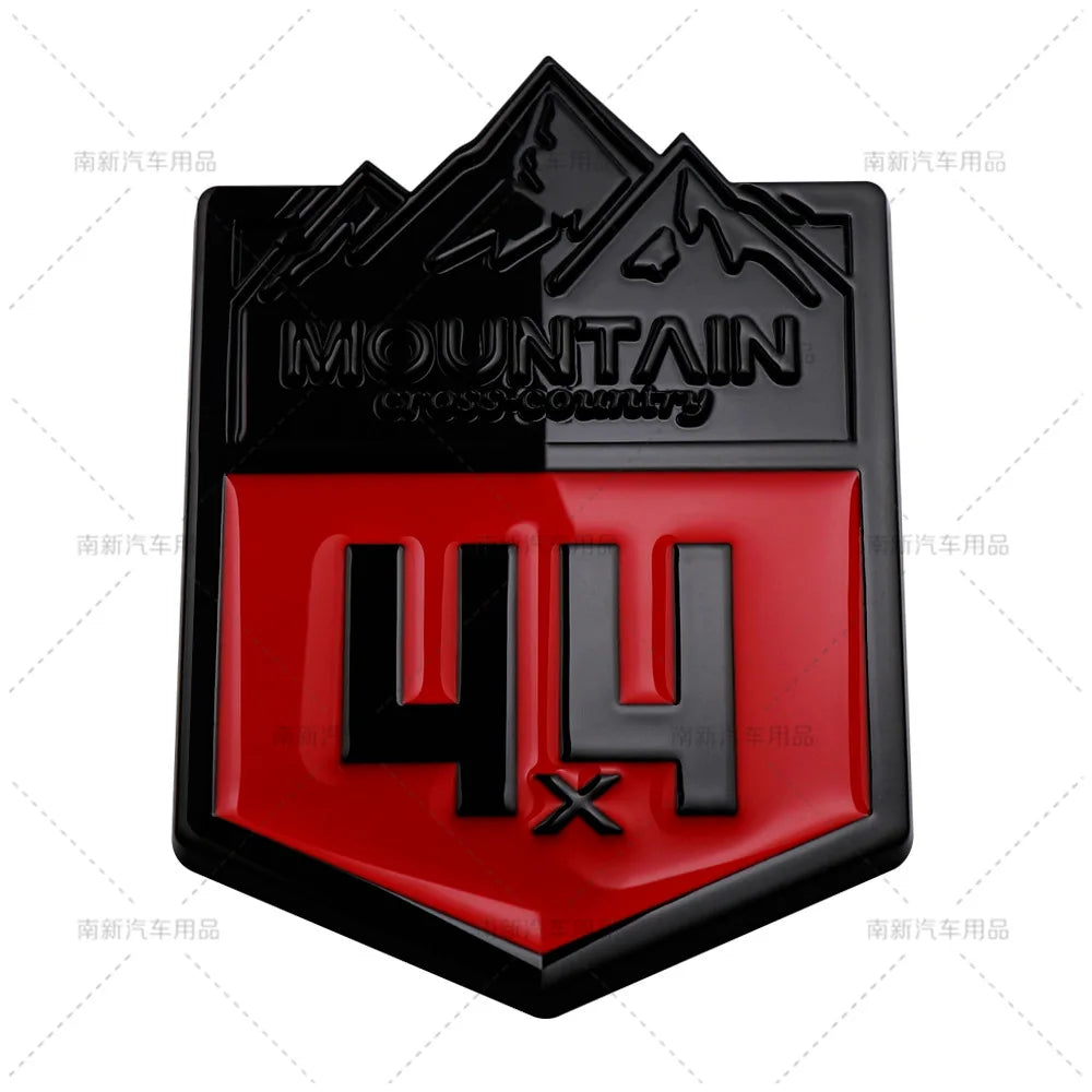 Metal 4X4 Mountain Cross Country Badge Emblem Grille Decal Car Stickers for Jeep Compass Grand Cherokee Wrangler Car Styling