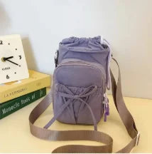 New Lightweight Crossbody Phone Bag for Women Outdoor Sports Cycling Bag Water Bottle Holder Travel Bag  Knot Design