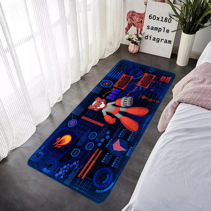 Interior Floor Mat Doormat Mega Man X8 Rockman Non-slip Foot Rug for Entryway Kitchen Carpet Bedroom Bedside Mats Home Decor