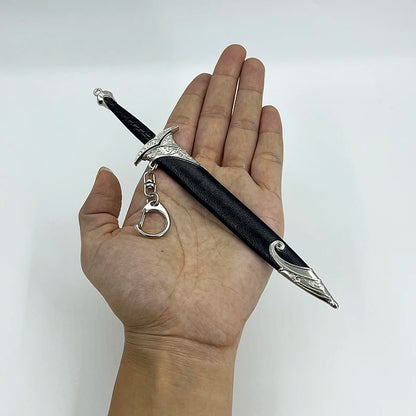 22cm LoTR Series Sting Glamdring Narthil Thranduil's Keychain Movie Peripherals 1:6 Sword Model Ornaments Key Rings