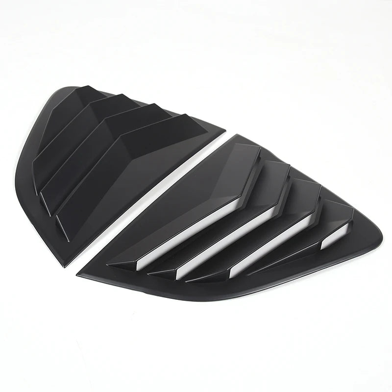 For Mazda MX-5 ND 2016-23 ABS Matt Black Car Rear Window Triangle Deflector Cover Trim Sticker Car Accessories (Hardtop Version)