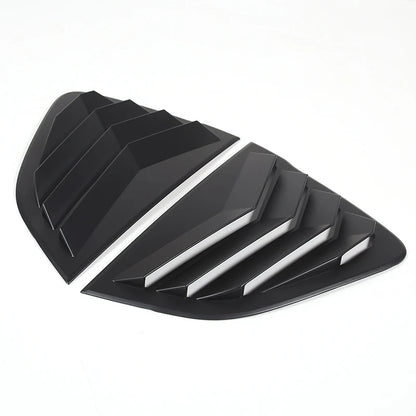 For Mazda MX-5 ND 2016-23 ABS Matt Black Car Rear Window Triangle Deflector Cover Trim Sticker Car Accessories (Hardtop Version)