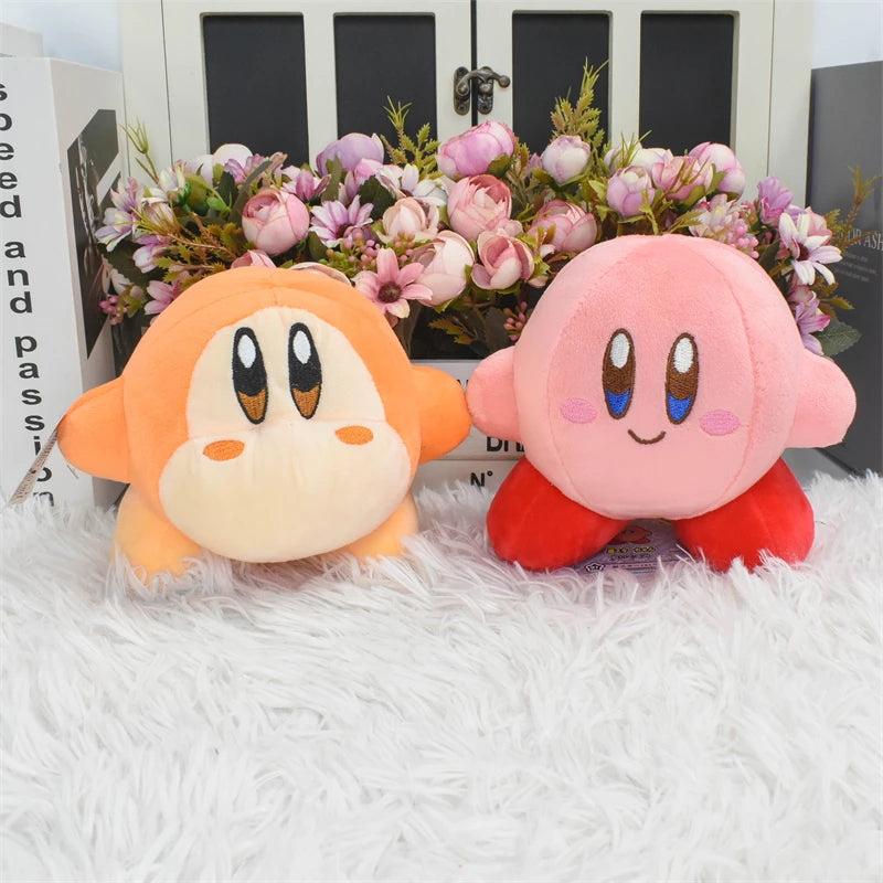 Star Kirby Kawaii Soft Plush Toys Cute Anime Kirby Waddle Dee Doo Stuffed Animals Plushies Peluche Dolls Birthday Gifts Kids