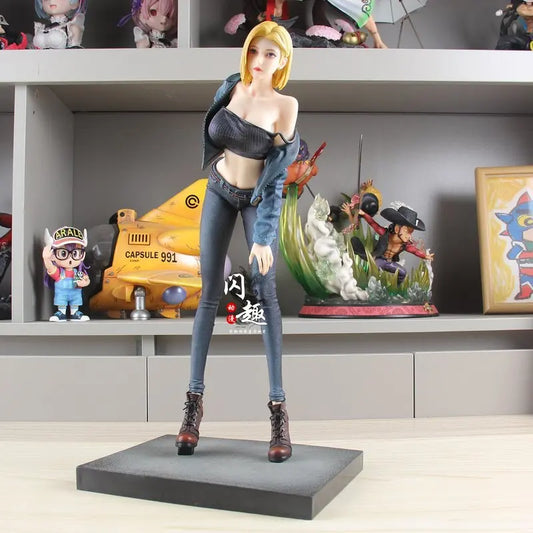 Android 18 Dragon Ball Z Anime Figure Android Statue Pvc Action Figures Desktop Ornament Collection Model Toys Gifts