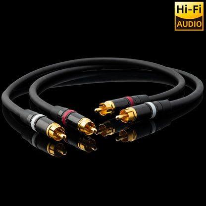 ■ Japan Mogami 2549  HIFI RCA to RCA Audio Interconnect Cable OFC Conductors Gold Plated Plug for Studio Monitor DAC Preamp