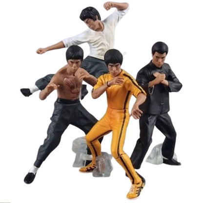 4pcs/set 10cm Chinese kung Fu PVC Action Figure Collection Model Toys