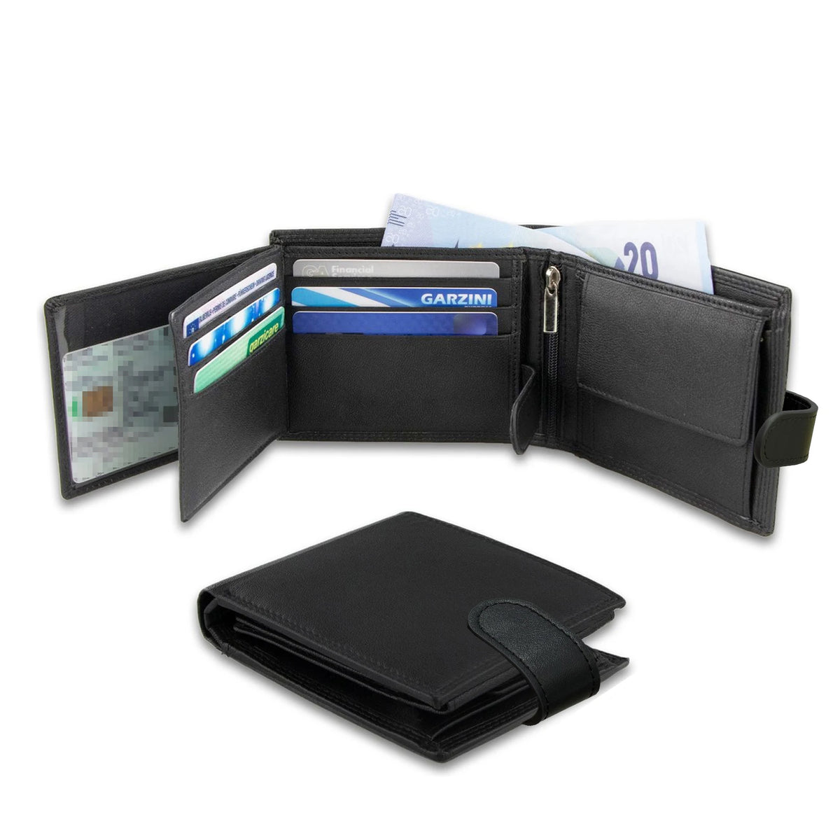 1pc Elegant PU Leather Large Capacity Slim Design Wallet With Multi-Card Slots, Ideal Gift For Men