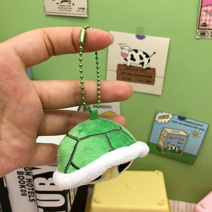 4inch=9cm Animation Red Green Keychain Super Bros Cap Keychain Game Peripheral Cute Turtle Doll Pendant Cosplay Accessories Gift