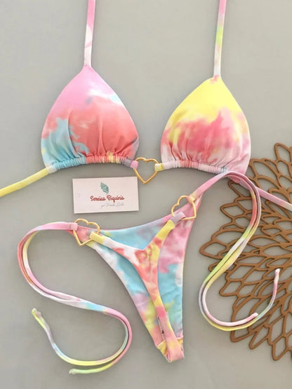 Micro Bikinis 2026 Women Swimsuit New Sexy Swimwear Halter Bikini Set Brazilian Biquini Female Thong Beachwear Party Wear