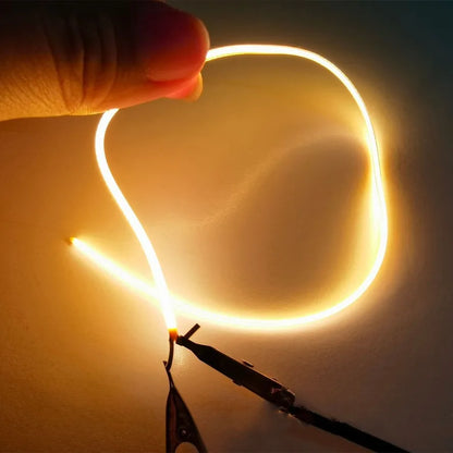 3V LED Same End Filament Flexible Ultra Slim Spiral Bulb Retro Edison Bulb Lamp Parts Diode Lighting Strip Decoration 5PCS/Pack