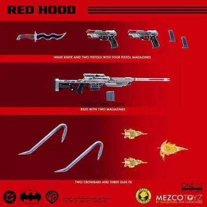 In Stock  MEZCO Ant 6-inch Clothes Action Figure Batman Anti-Hero Red Hood Action Figure